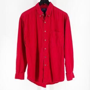 90s GAP red striped button down shirt 1990s vintage